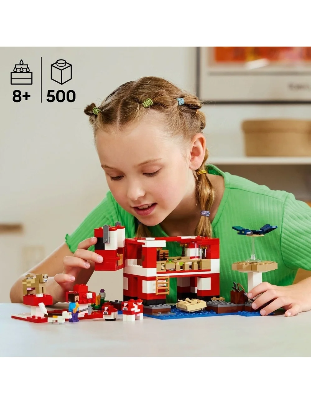 LEGO Minecraft Red and White Beach House Set